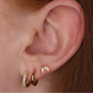 Gold Vermeil and Rainbow Moonstone Huggie Earrings - Rose and Wolf
