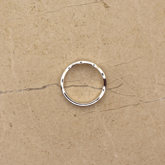Sterling Silver Wavy Ring - Rose and Wolf