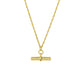 Gold Vermeil T-Bar Necklace - Rose and Wolf