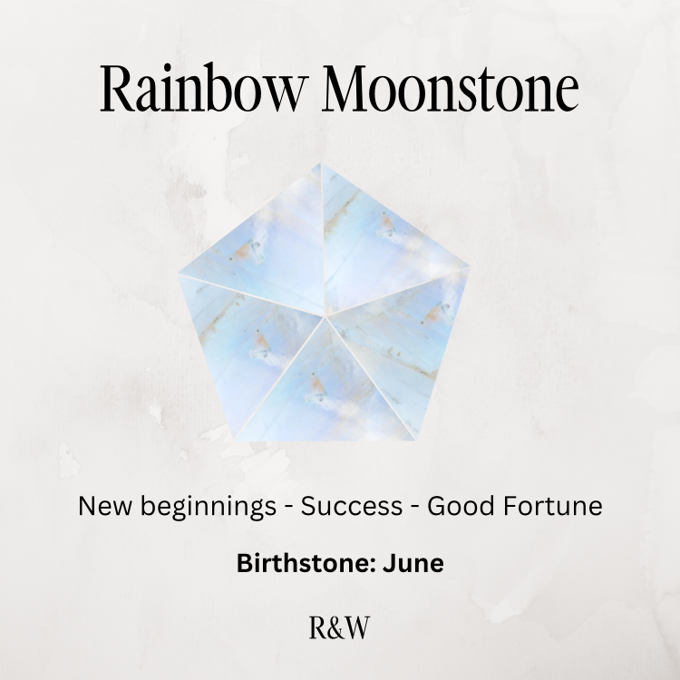 Sterling Silver and Rainbow Moonstone Flower Stud Earrings