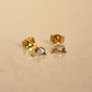 Gold Vermeil and Labradorite Marquise Stud Earrings - Rose and Wolf