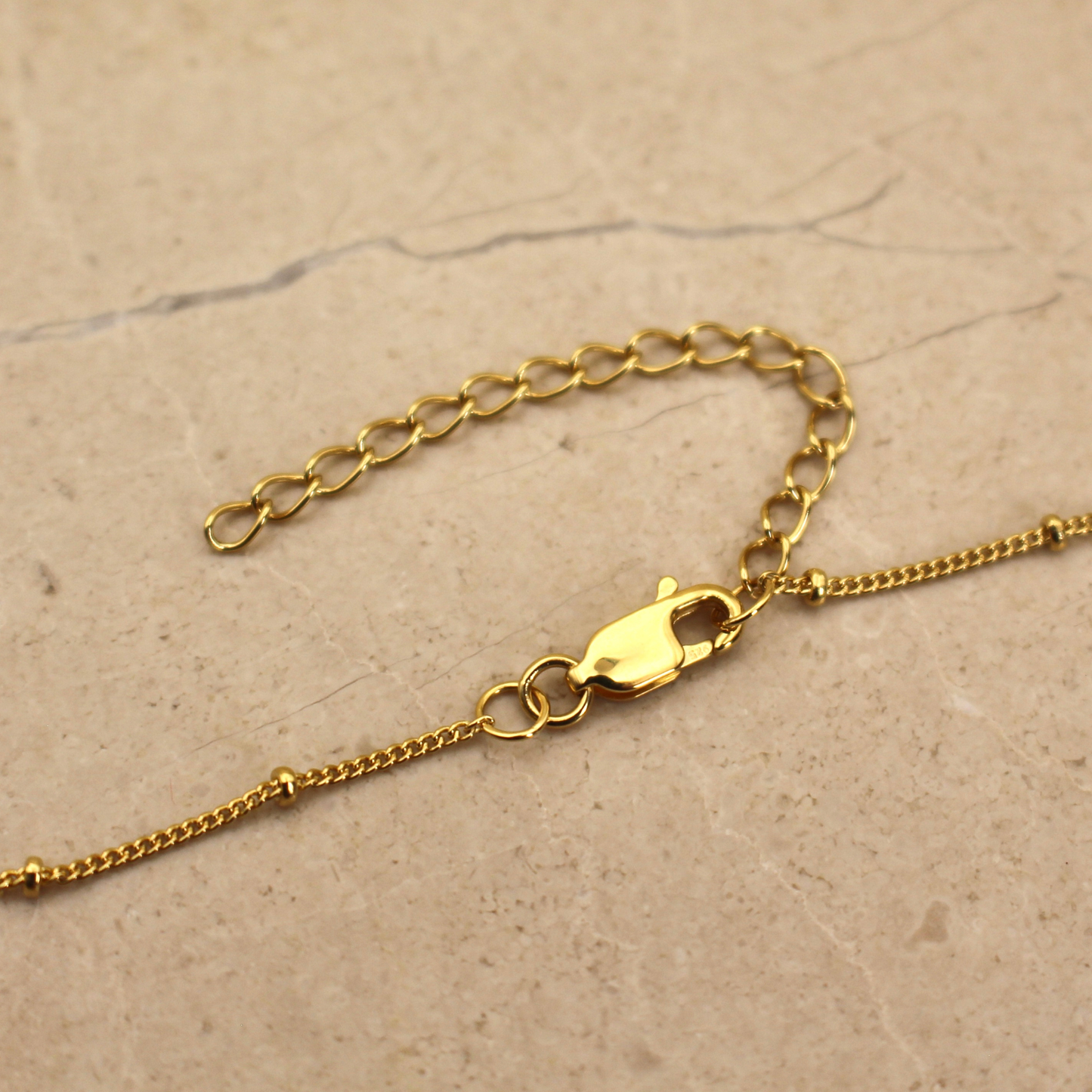 Gold Vermeil and Rainbow Moonstone Round Pendant Necklace - Rose and Wolf