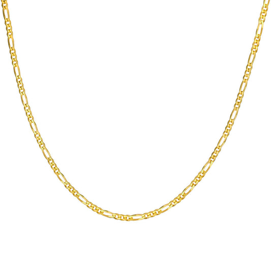 Gold Vermeil Figaro Chain - Rose and Wolf